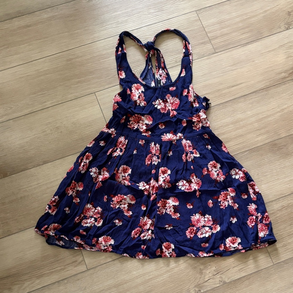 Forever 21 Blue and Pink Floral Dress